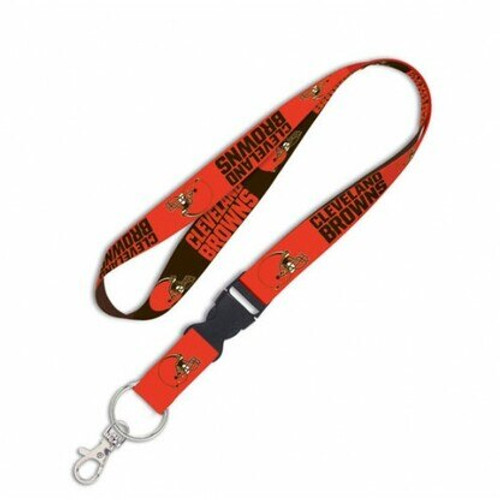Cleveland Browns NFL Team Color Lanyard with Detachable Buckle 1 Inch Cleveland Browns NFL Team Color Lanyard with Detachable Buckle 1 Inch