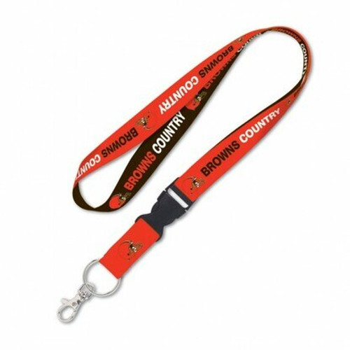 Cleveland Browns Slogan Browns Country NFL Team Color Lanyard with Detachable Buckle 1 Inch Cleveland Browns Slogan Browns Country NFL Team Color Lanyard with Detachable Buckle 1 Inch