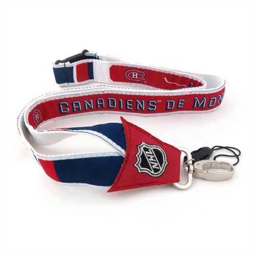 Montreal Canadiens NHL Woven Lanyard Montreal Canadiens NHL Woven Lanyard