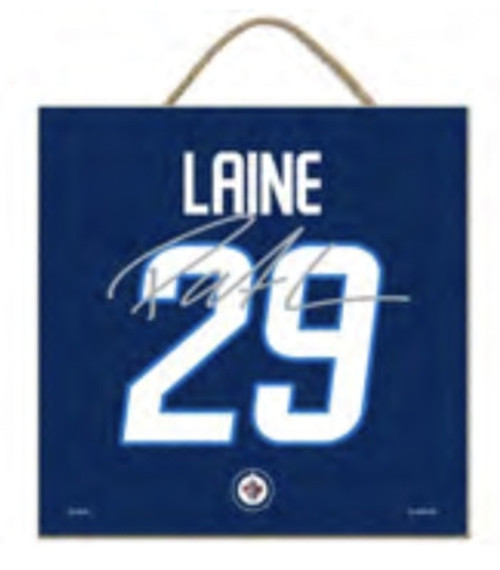 Patrik Laine Winnipeg Jets Facsimile Signature NHL 10x10 Wood Sign Patrik Laine Winnipeg Jets Facsimile Signature NHL 10x10 Wood Sign