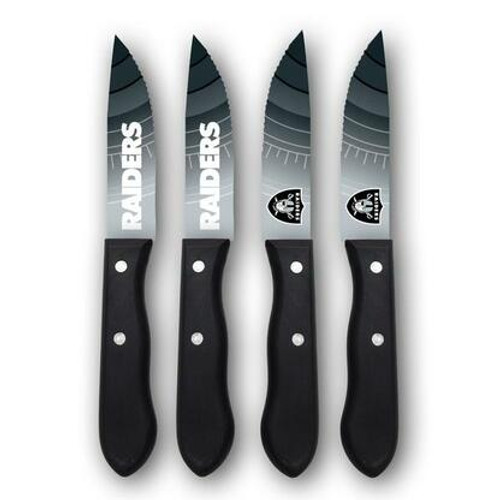 Oakland Raiders National Football League 4 Pack Steak Knives Oakland Raiders National Football League 4 Pack Steak Knives