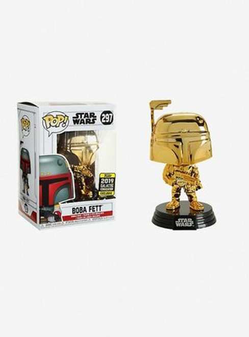 Boba Fett #297 Star Wars Box Lunch Chrome Galactic Convention Exclusive Funko Pop Boba Fett #297 Star Wars Box Lunch Chrome Galactic Convention Exclusive Funko Pop