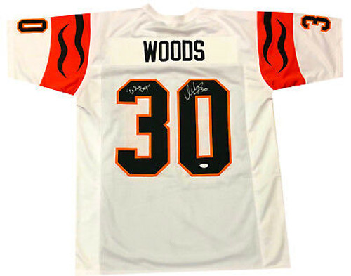 Ickey Woods Cincinnati Bengals Autographed Custom Football Jersey