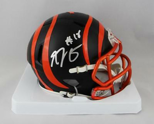 AJ Green Cincinnati Bengals Autographed Blaze Mini Helmet