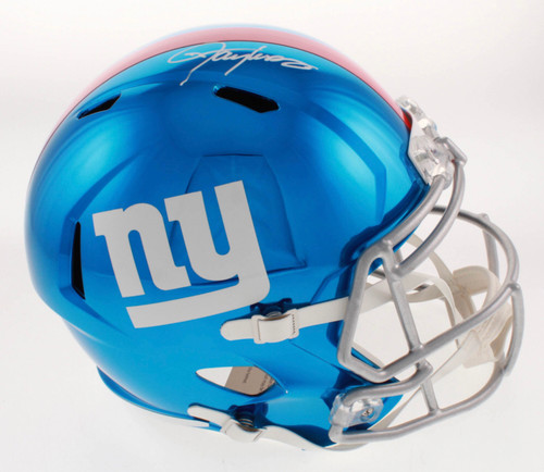 Lawrence Taylor  New York Giants Autographed Chrome Replica Helmet