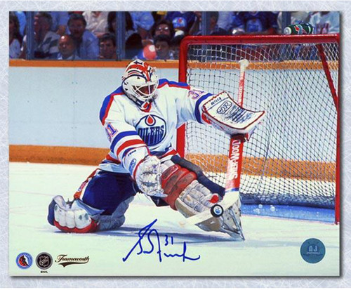 Grant Fuhr Edmonton Oilers Rookie Autographed Full Size Mask - NHL Auctions