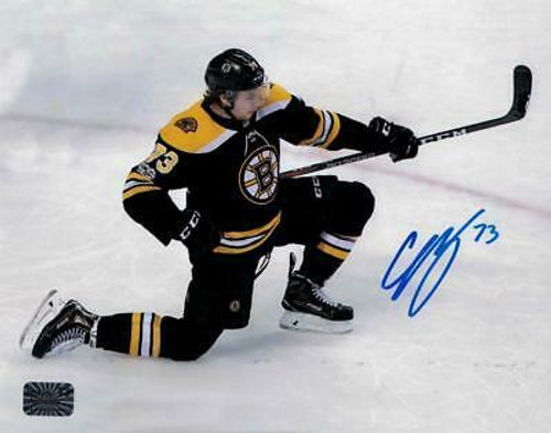 Zdeno Chara, Brad Marchand, Patrice Bergeron Boston Bruins Autographed  11x14 Framed Blackout Photo