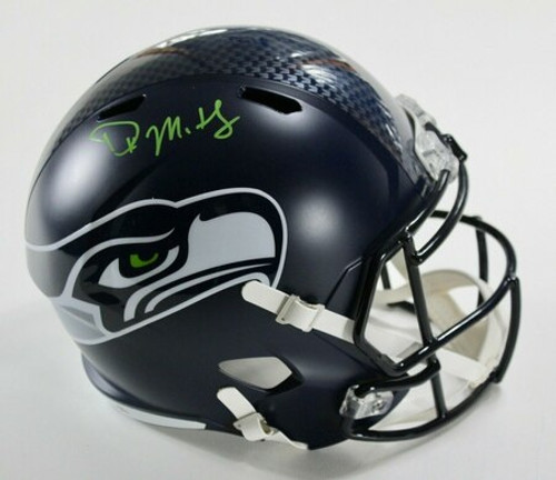 DK Metcalf Seattle Seahawks Autographed Mini Speed Helmet DK Metcalf Seattle Seahawks Autographed Mini Speed Helmet