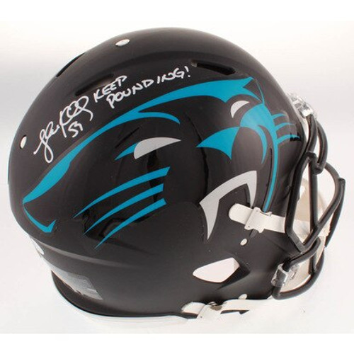 Luke Kuechly Carolina Panthers Autographed AMP Speed Replica Helmet Luke Kuechly Carolina Panthers Autographed AMP Speed Replica Helmet