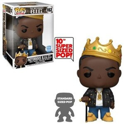 Notorious B.I.G. #162 with Crown 10 Inch Funko Shop Exclusive Funko Pop Rocks Notorious B.I.G. #162 with Crown 10 Inch Funko Shop Exclusive Funko Pop Rocks