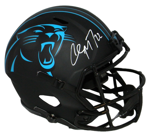 Christian McCaffrey Carolina Panthers Autographed Eclipse Full Size Helmet