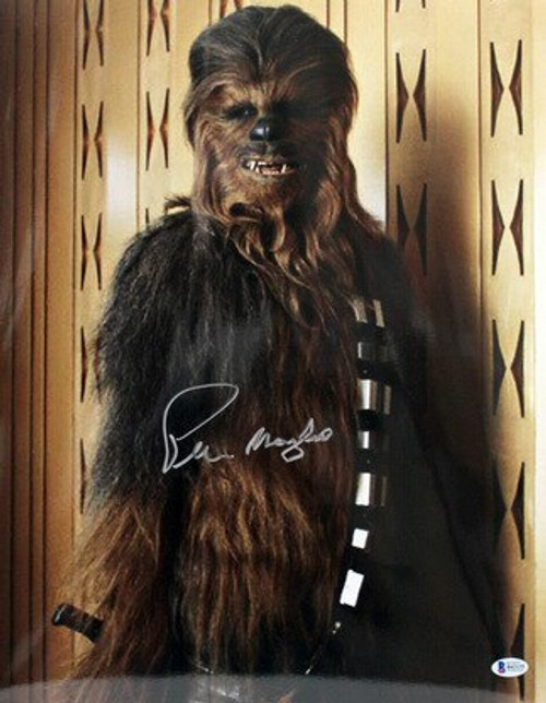 Peter Mayhew Star Wars Chewbacca Cloud City Autographed 16x20 Photo Peter Mayhew Star Wars Chewbacca Cloud City Autographed 16x20 Photo