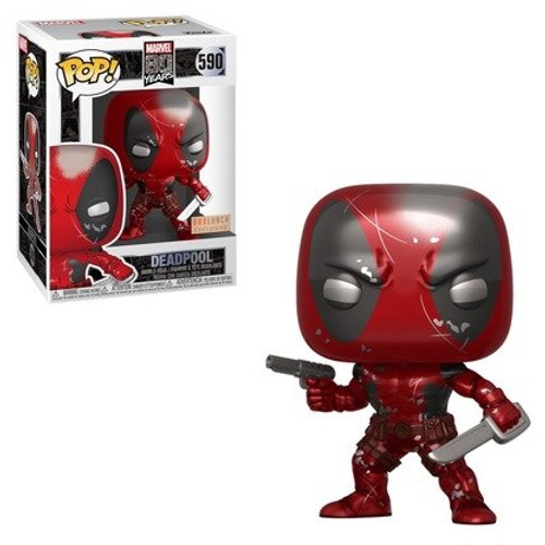 Deadpool #590 Metallic Marvel 80 years 1st Appearance Box Lunch Exclusive Funko Pop Deadpool #590 Metallic Marvel 80 years 1st Appearance Box Lunch Exclusive Funko Pop