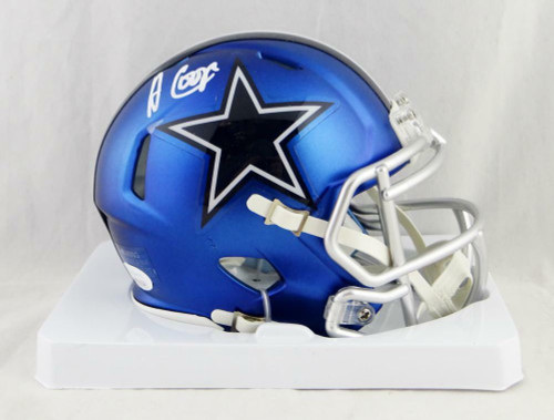 Amari Cooper Dallas Cowboys Autographed Mini Blaze Football Helmet