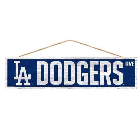 Los Angeles Dodgers MLB 4x16 Wood Street Sign