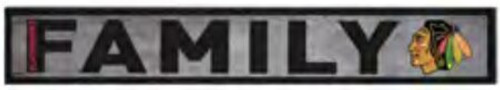 Chicago Blackhawks NHL Wood 3x20 Family Sign Chicago Blackhawks NHL Wood 3x20 Family Sign