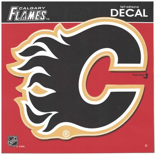 Calgary Flames NHL Indoor/Outdoor Adhesive 8x8 Decal