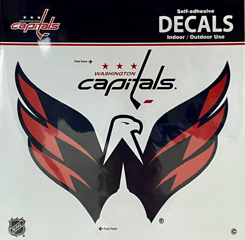 Washington Capitals NHL Indoor/Outdoor Adhesive 8x8 Decal