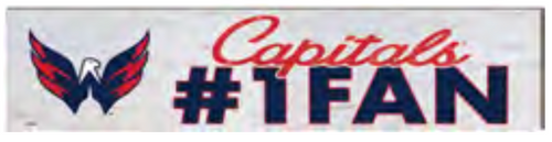 Washington Capitals NHL 3x13 #1 Fan Wood Sign Washington Capitals NHL 3x13 #1 Fan Wood Sign