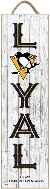 Loyal to My Pittsburgh Penguins NHL Unframed 6x22 Wood Sign