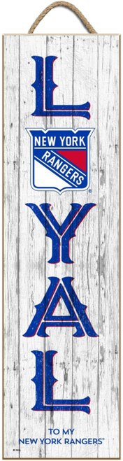 Loyal to My New York Rangers NHL Unframed 6x22 Wood Sign