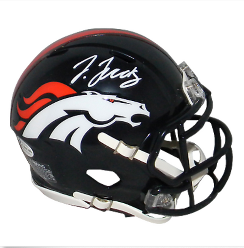 Jerry Jeudy Denver Broncos Autographed Mini Football Helmet Jerry Jeudy Denver Broncos Autographed Mini Football Helmet