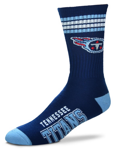 Tennessee Titans NFL 4 Stripe Deuce  Quarter-Length Socks