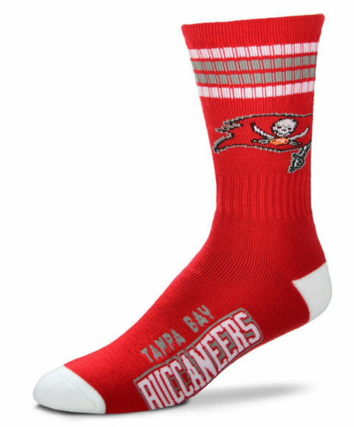 Tampa Bay Buccaneers NFL 4 Stripe Deuce  Quarter-Length Socks Tampa Bay Buccaneers NFL 4 Stripe Deuce  Quarter-Length Socks