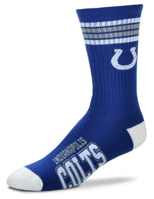 Indianapolis Colts NFL 4 Stripe Deuce  Quarter-Length Socks