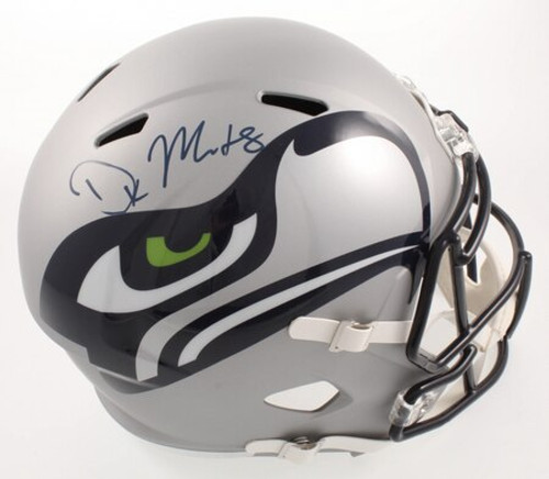 DK Metcalf Seattle Seahawks Autographed Replica Speed Helmet