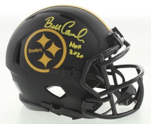 Bill Cowher Pittsburgh Steelers Autographed Mini Eclipse Speed Football Helmet with “HOF 2020” Inscription
