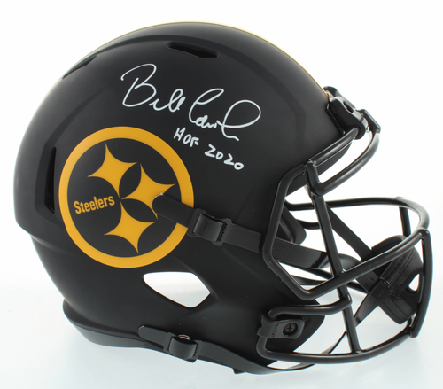 Bill Cowher Pittsburgh Steelers Autographed Replica Eclipse Speed Football Helmet with “HOF 2020” Inscription