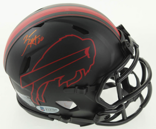 Zack Moss Buffalo Bills Autographed Eclipse Mini Speed Football Helmet