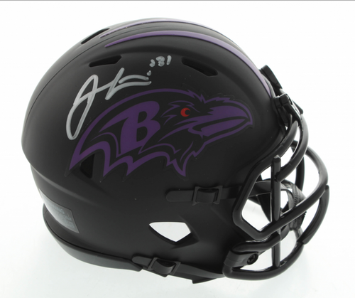 Jamal Lewis Baltimore Ravens Autographed Eclipse Mini Speed Football Helmet
