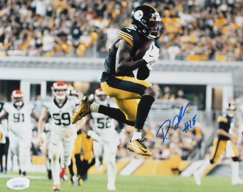 Diontae Johnson Pittsburgh Steelers Autographed Leaping Catch  8x10 Photo Diontae Johnson Pittsburgh Steelers Autographed Leaping Catch  8x10 Photo