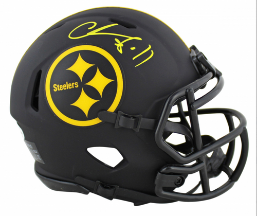 Chase Claypool Pittsburgh Steelers Autographed Eclipse Mini Speed Football Helmet
