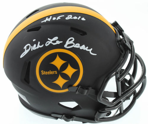 Dick LeBeau Pittsburgh Steelers Autographed Eclipse Mini Speed Football Helmet with “HOF 2016” Inscription