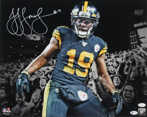 JuJu Smith-Schuster Pittsburgh Steelers Autographed Crowd Celebration 16x20 Photo JuJu Smith-Schuster Pittsburgh Steelers Autographed Crowd Celebration 16x20 Photo