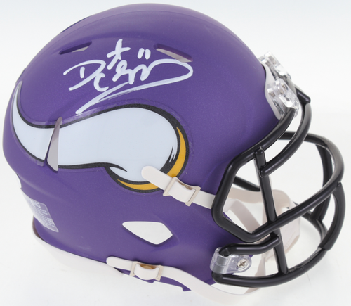 Duante Culpepper Minnesota Vikings Autographed Mini Football Helmet