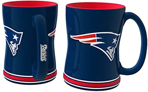 New England Patriots NFL 14 oz Ceramic Sculpted Coffee Mug
