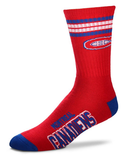 Montreal Canadiens NHL 4 Stripe Deuce  Quarter-Length Socks
