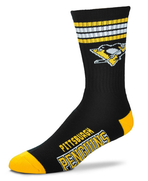 Pittsburgh Penguins NHL 4 Stripe Deuce  Quarter-Length Socks