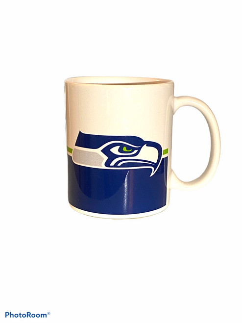 Seattle Seahawks 14 oz Ceramic 2 Tone Team Colour Coffee Mug