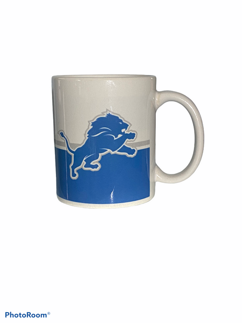 Detroit Lions 14 oz Ceramic 2 Tone Team Colour Coffee Mug