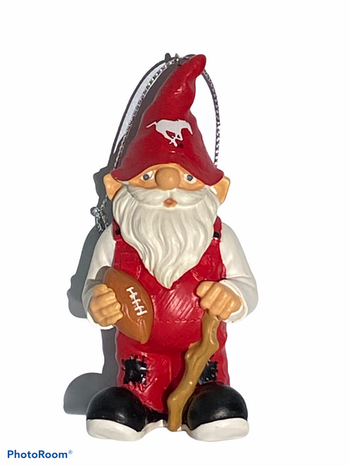 Calgary Stampeders CFL Gnome Christmas Ornament Calgary Stampeders CFL Gnome Christmas Ornament