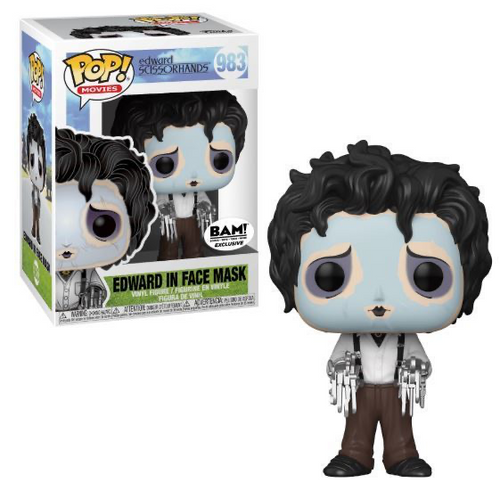 Edward Scissorhands #893 in Face Mask Books a Million Exclusive Funko  Pop
