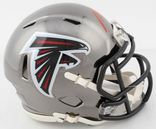 Michael Vick Atlanta Falcons Autographed Chrome Mini Football Helmet