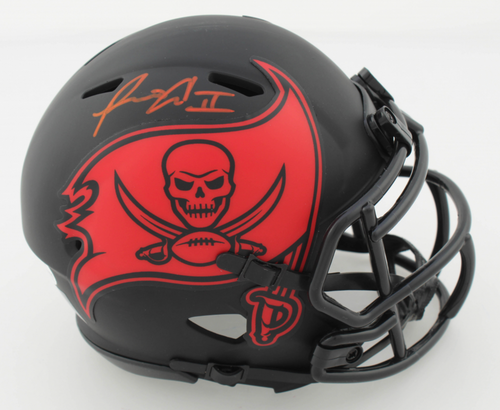 Ronald Jones II Tampa Bay Buccaneers  Autographed Eclipse Mini Football Helmet