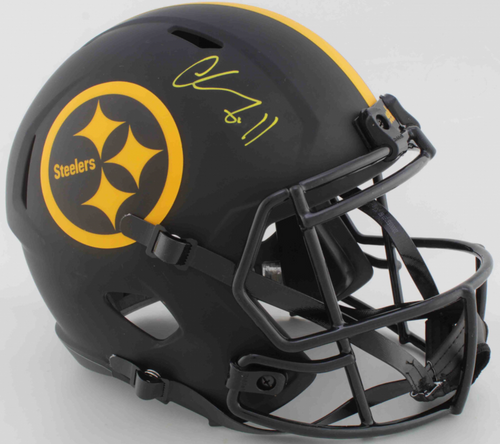 Chase Claypool Pittsburgh Steelers Autographed Eclipse Full-Size Replica Speciality Speed Football Helmet