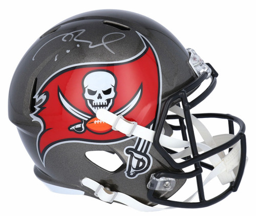Tom Brady Tampa Bay Buccaneers Autographed Full Size Speed Replica Helmet Tom Brady Tampa Bay Buccaneers Autographed Full Size Speed Replica Helmet
